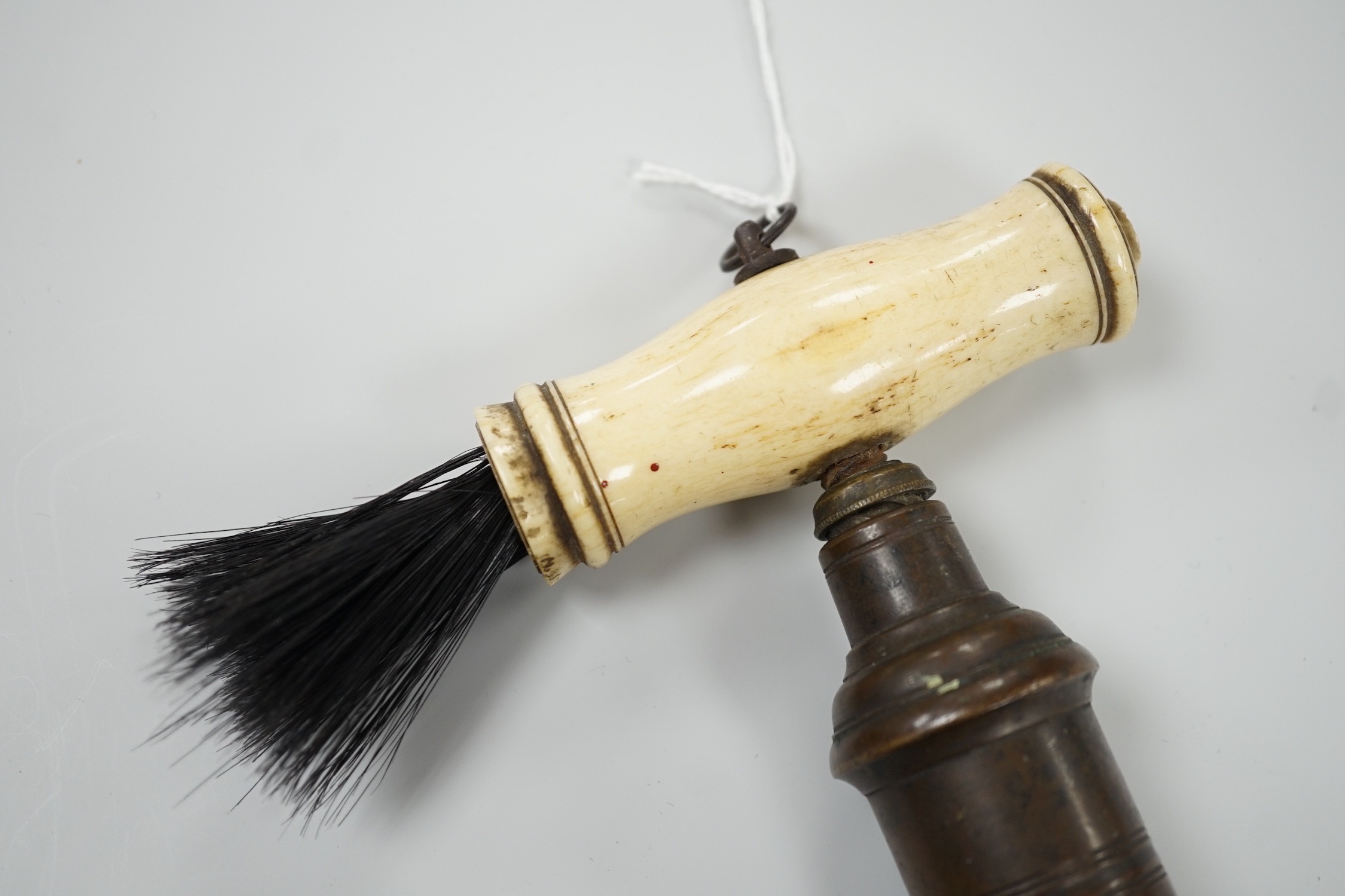 A 19th century Thomason type bone handled double helix corkscrew